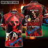 BlueJose Billiards Reaper Flame Personalized Name, Team Name Unisex Shirt (6 Colors)