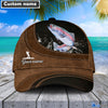 BlueJose Custom Name Trout Fishing Happiness Cap