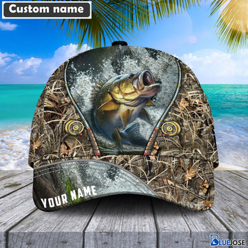 BlueJose Custom Name Bass Fishing Rod Cap