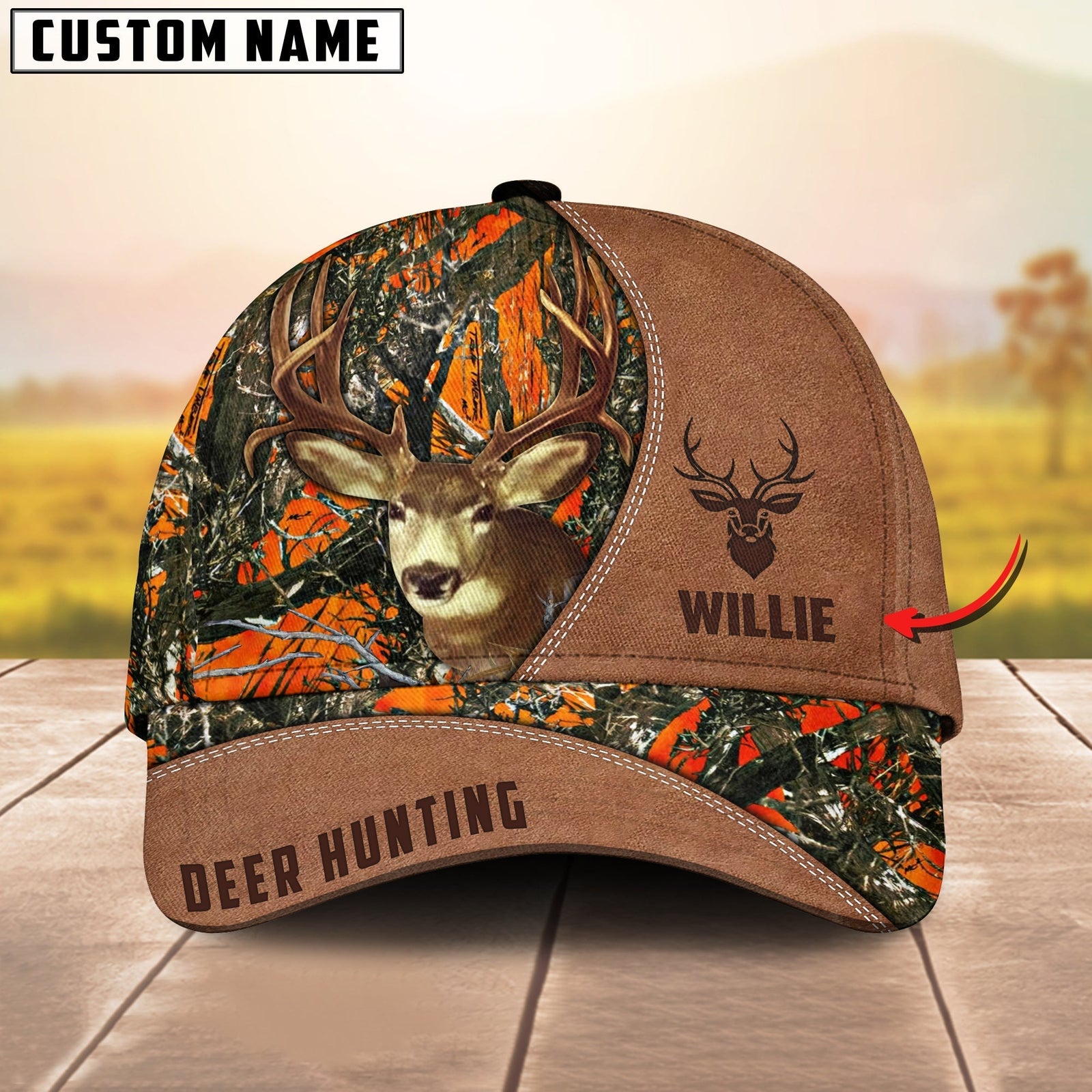 BlueJose Personalized Deer Hunting Cap