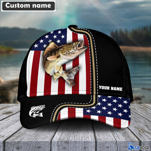 BlueJose Walleye Personalized Fishing Classic Cap