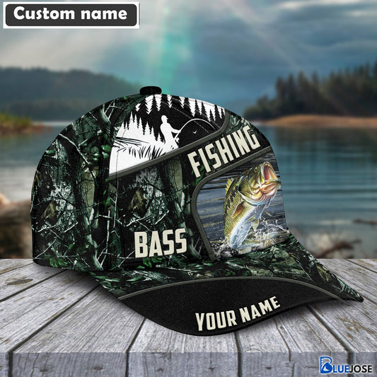 BlueJose Green Fresh Water Personalized Fishing Classic Cap