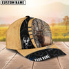 BlueJose Elk Hunting Black & Yellow Personalized Cap