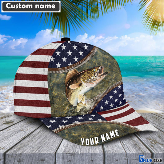 BlueJose Walley Zip Up Personalized Fishing Classic Cap