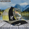 BlueJose Personalized Bass Fishing Hook Camo Classic Cap