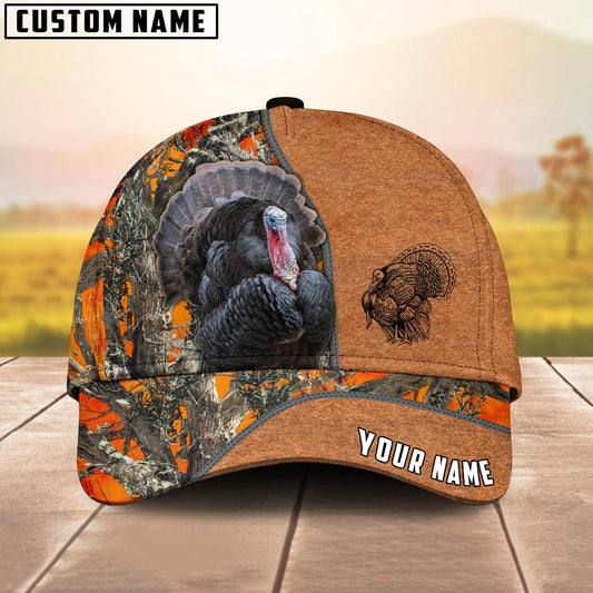 BlueJose Turkey Hunting Season Pattern Personalized Name Cap