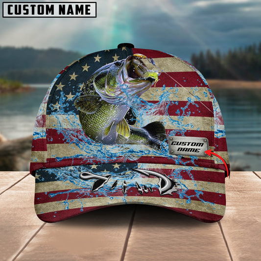 BlueJose Personalized American Bass FIshing Classic Cap