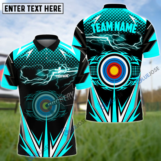 BlueJoses Thunder Archery Personalized Name Team Name 3D Shirt (4 Colors)