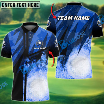 BlueJose Golf Abstract Grunge Texture XX Customized Name, Team Name 3D Shirts (4 Colors)