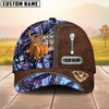 BlueJose Cross America Hunting Deer Zipper Leather Pattern Multicolor Personalized Cap