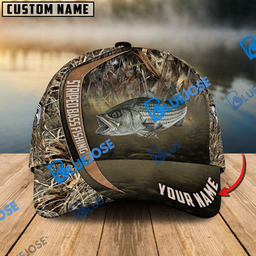 BlueJose Personalized Trout Fishing Grass Nature Classic Cap