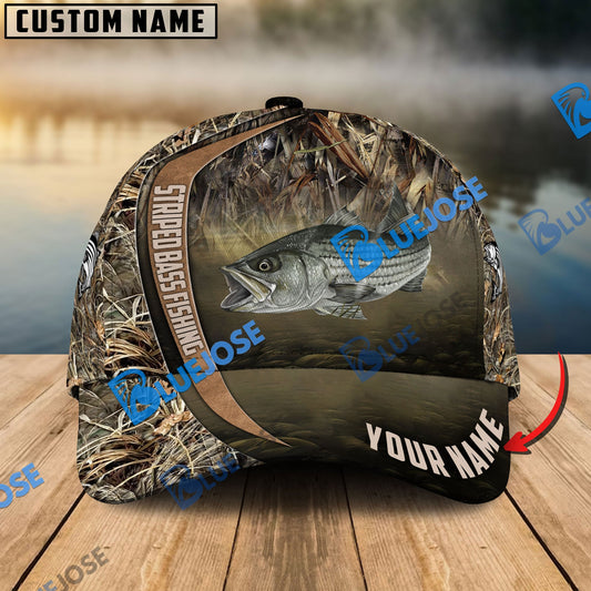 BlueJose Personalized Trout Fishing Grass Nature Classic Cap