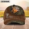 BlueJose Cross America Hunting Deer Leather Pattern Multicolor Personalized Cap