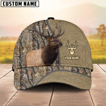 BlueJose Elk Hunting Classic Pattern 3D Personalized Cap