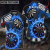 BlueJose Darts Wall Of Flame War Personalized Name, Team Name Shirt (5 Colors)