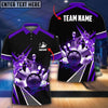 BlueJose Water Bowling and Pins Layer Personalized Name and Team Name 3D Shirt (4 Colors)