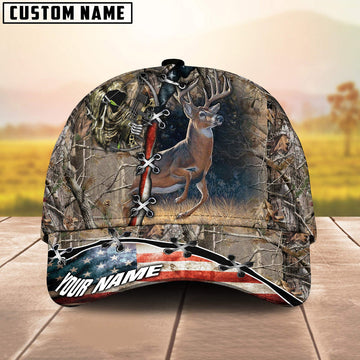 BlueJose Deer Hunting American Personalized Cap