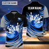 BlueJose Tornado Bowling And Pins Personalized Name Team Name 3D Shirt