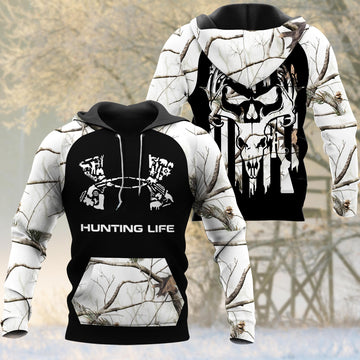 BlueJose Hunting Life 3D Shirts (White, Brown & Pink)