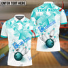 BlueJoses Bowling And Pins Triangle Art Customized Name 3D Shirt (6 Colors)