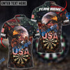 BlueJose USA Pride Eagle Darts Personalized Name, Team Name Shirt