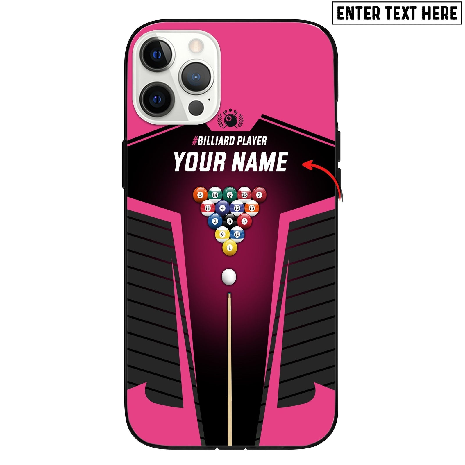 BlueJose Billiards Personalized Name Phone Case