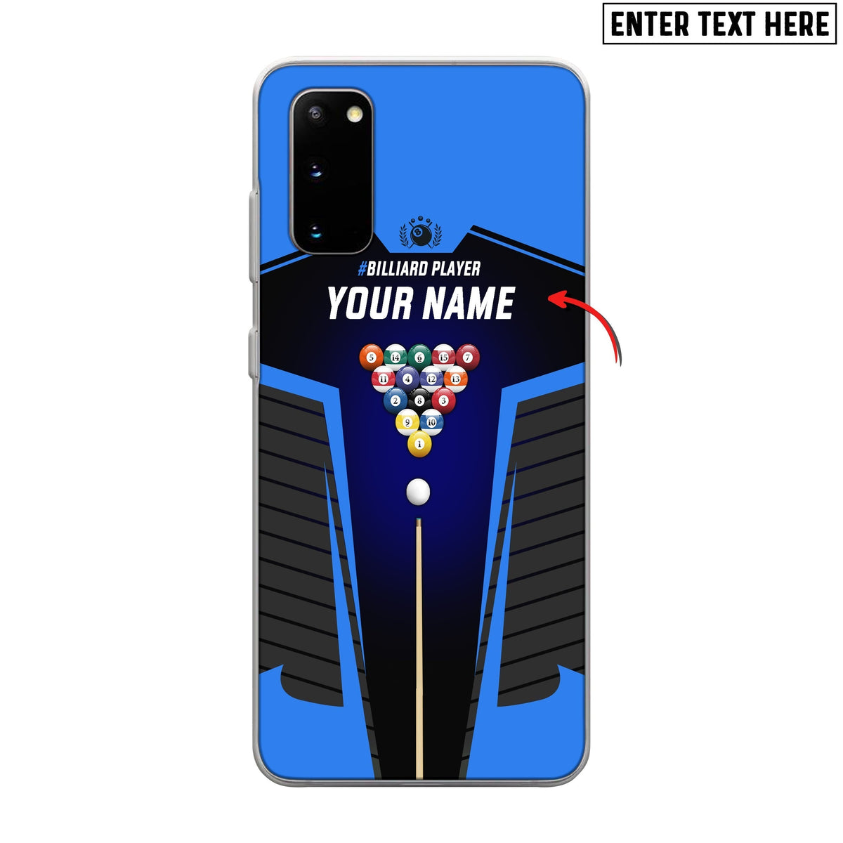 BlueJose Billiards Personalized Name Phone Case