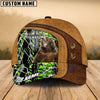 BlueJose Cross America Hunting Bear Leather Pattern Multicolor Personalized Cap (5 Colors)