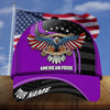 BlueJose Premium Eagle Patriot By Choice 3D Cap American Pride Hat Multicolor Personalized