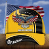 BlueJose Premium Eagle Patriot By Choice 3D Cap American Pride Hat Multicolor Personalized