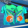 BlueJose Pickleball Colorful Strike Personalized Name Shirt (4 Colors)