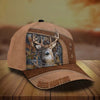 BlueJose Premium Brown Printed Deer Hunting Personalized Cap