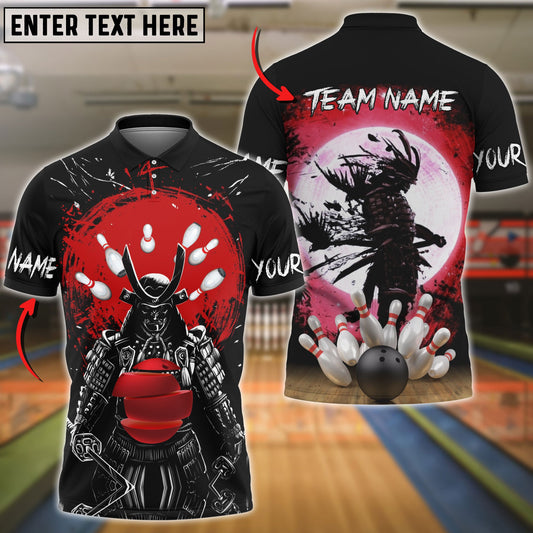 BlueJose Bowling And Pins Samurai Showdown Customized Name 3D Shirt (4 Colors)