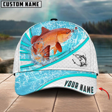 Bluejose Red Fish Fishing Water Tornado Personalized Cap