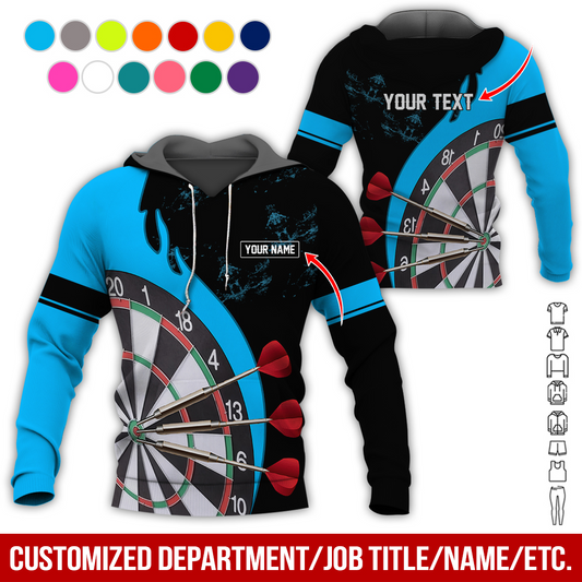 BlueJose Darts & Moss Pattern Customized Hoodie